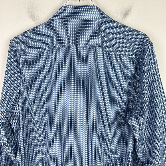 NWT Report Collection X4 Performance Stretch Button Front Shirt M 15 1/2" 34" - Picture 10 of 11